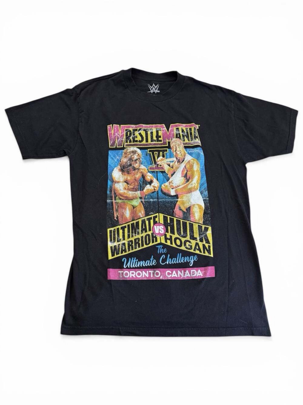 Vintage WWE WrestleMania VI Hulk Hogan vs The Ultimate Warrior size xl
